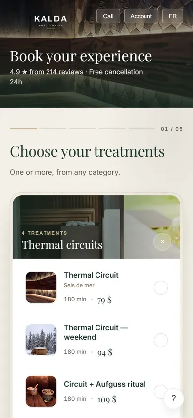 Kalda: choose treatments